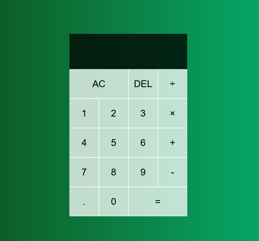Screenshot of Michael Visque's Calculator app with green background.